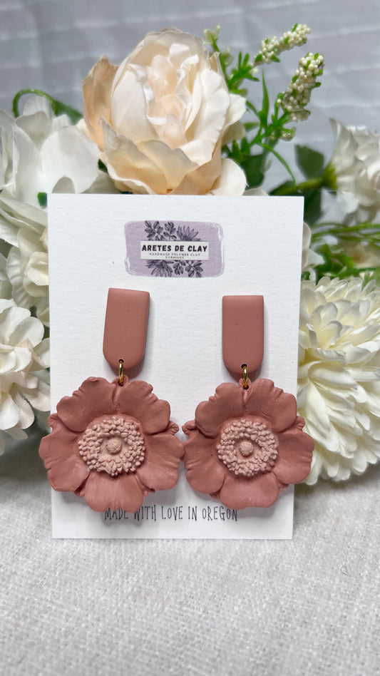 Poppy Flower Dangles