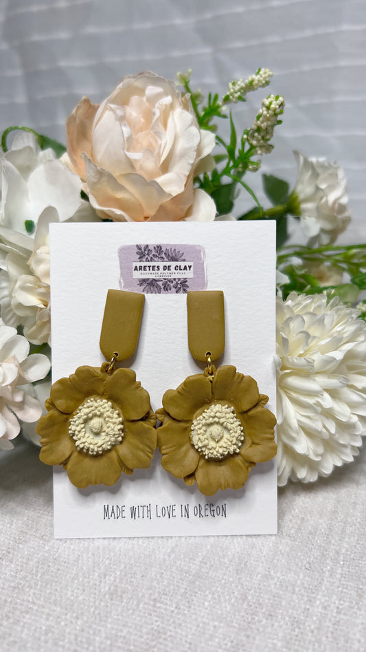 Poppy Flower Dangles