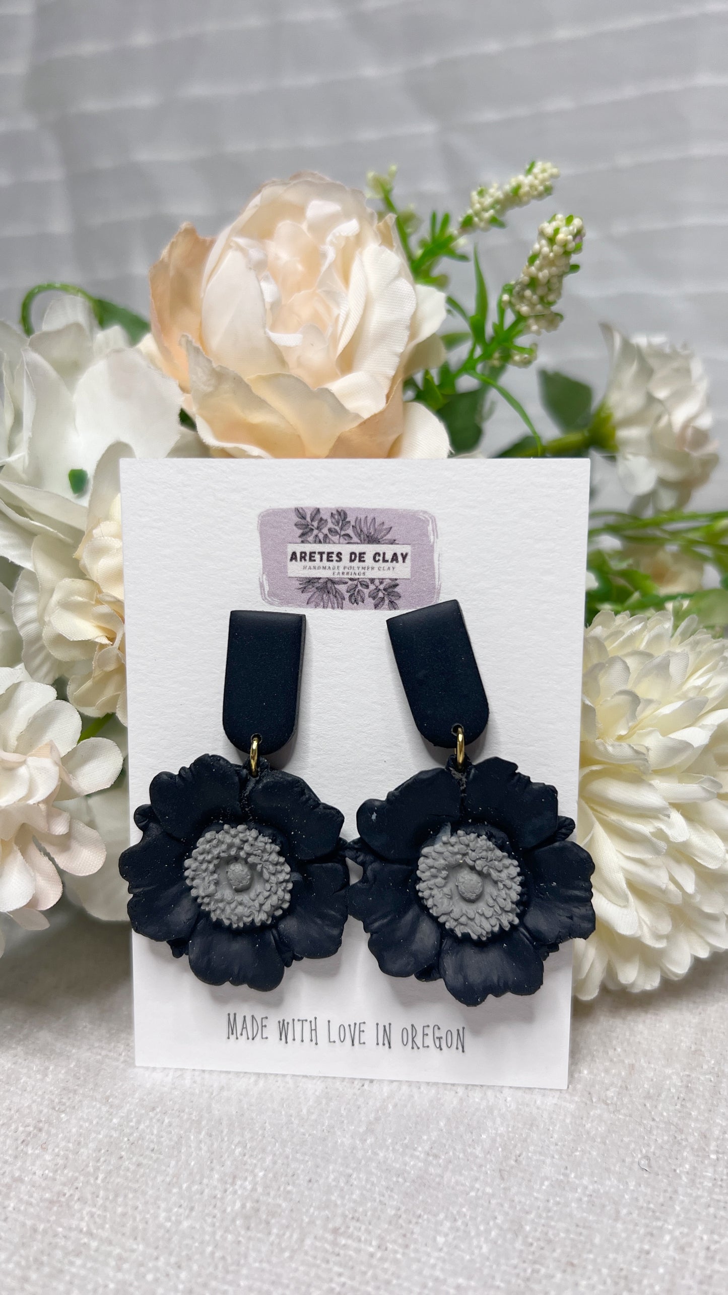 Poppy Flower Dangles